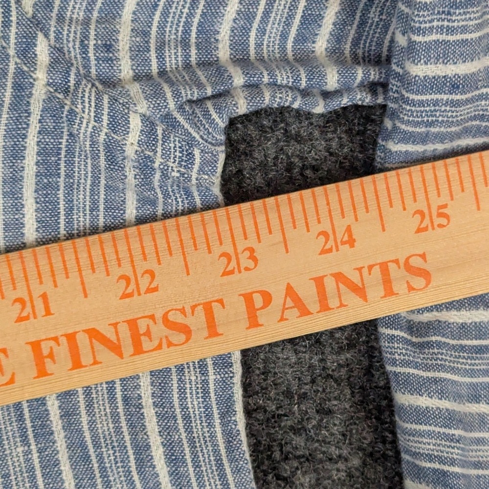 Tommy Bahama Brazillionaire Hoodie Mens L Blue White Stripe 100% Linen Marlin - Picture 10 of 12